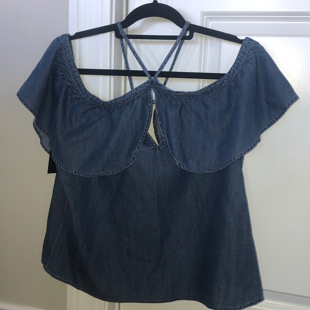 NWT EXPRESS DENIM TOP